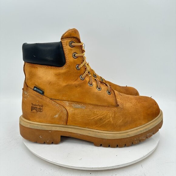 Timberland Pro Men Size 11.5M 65016 Wheat Nubuck Steel Toe Waterproof Boot - Picture 4 of 11